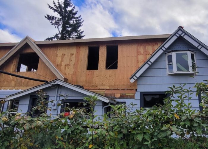 Second-story addition on a historic house in Snohomish.
