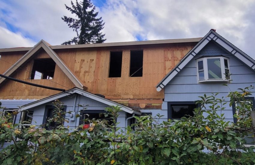 Second-story addition on a historic house in Snohomish.