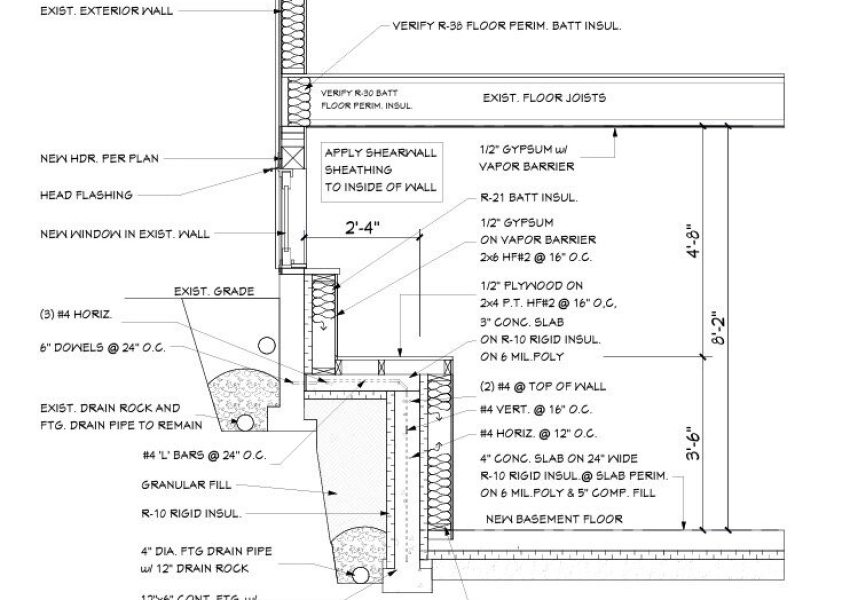 Engineer plans showing proper drainage techniques.